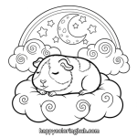 Printable coloring pages guinea pigs