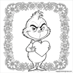 Printable coloring pages max from the grinch