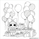 Printable coloring pages of lol dolls