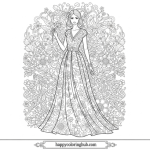 Printable fashion coloring pages for adults