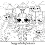 Printable lol doll coloring pages for kids
