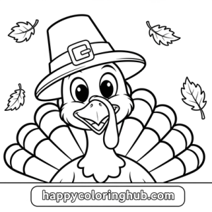Printable turkey color pages