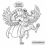 Printable turkey pages to color