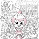 Shopkins coloring pages cupcake queen