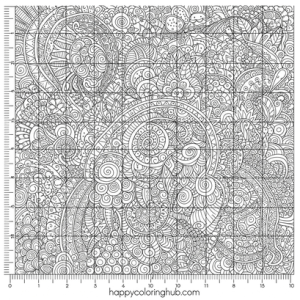 Simple ruler measurement coloring page