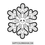 Simple snowflake shapes for beginners