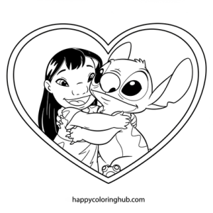 Sparky color page color lilo and stitch – Happy Coloring Hub – Free ...
