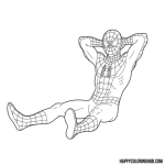 Spiderman adult coloring pages