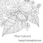 Spring gardening coloring pages