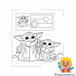 Star wars coloring pages yoda with chewie