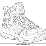 Stephen curry shoe coloring pages