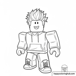 Super coloring pages roblox