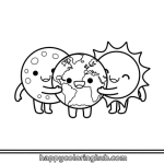 The earth coloring pages for preschoolers printable