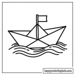 Toddler coloring pages boats