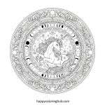 Unicorn coloring pages for adults free