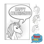 Unicorn colouring pages for adults