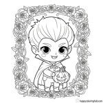 Vampire coloring pages to print