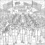 Veterans day coloring page free