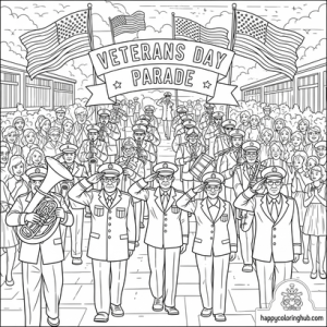 Veterans day coloring page free