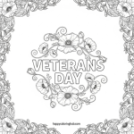 Veterans day coloring pages for kindergarten