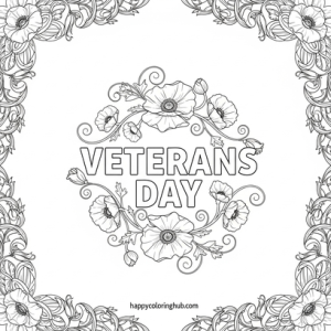 Veterans day coloring pages for kindergarten