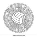 Volleyball coloring pages to print
