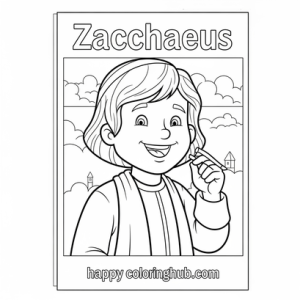 Zacchaeus coloring page lds – Happy Coloring Hub – Free Printable ...