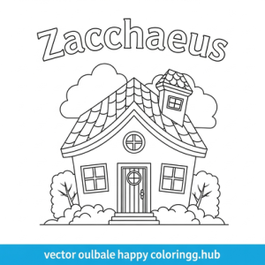 Zacchaeus coloring pages for preschoolers – Happy Coloring Hub – Free ...