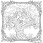 Zacchaeus sycamore tree coloring page