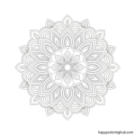 Boho dolphins coloring page for seniors