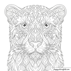 Free printable cheetah running coloring sheets