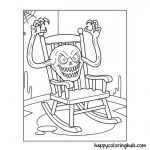 Horror coloring pages