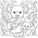 Koala coloring page