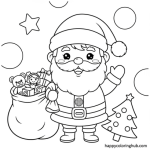 Santa claus coloring pages