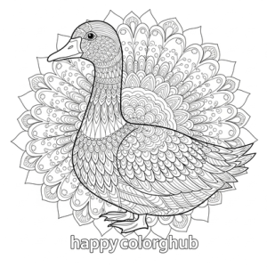 Goose coloring page