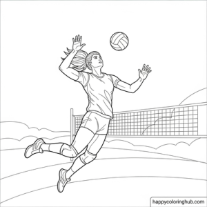 My first coloring page of sports