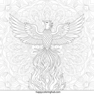 Phoenix coloring page