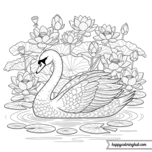 Swan coloring page