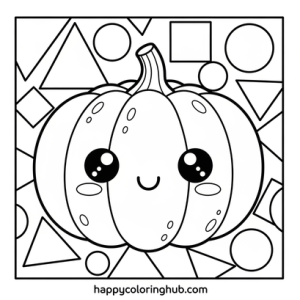 Color by number halloween coloring page