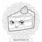 Sassy chibi deserts coloring page