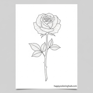 Tattoo art minimalist coloring page