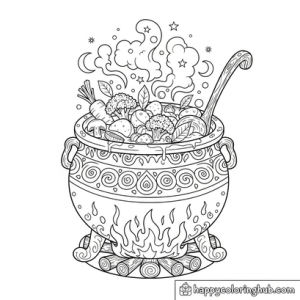 Vegetables halloween coloring pages