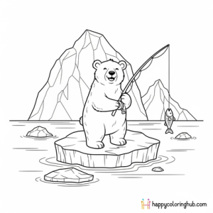 Watercolor style zoos coloring page for kids