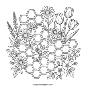 My first coloring page of seasons
