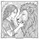 Victorian tarot cards coloring pages