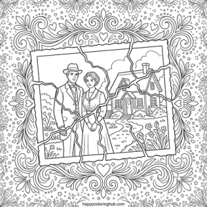 Traumacore coloring page