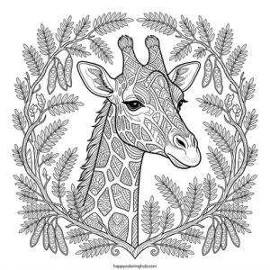 Zoos hunting coloring page for anxiety relief