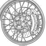 Color by number cars coloring page