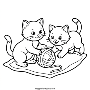 Spot the difference coloring page for kids