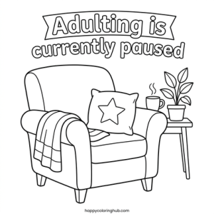 Sarcastic quotes coloring page